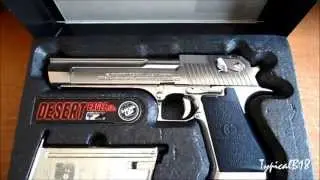 Tokyo Marui Desert Eagle .50AE Chrome Stainless Steel Hard ABS Plastic Kick Blow Back Airsoft Pistol