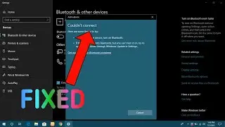 Bluetooth Couldnt Connect | Bluetooth Not Working PC And Problem| Bluetooth On Off Button Missing