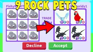 I Traded 9 *NEW* ROCK PETS in Adopt Me!