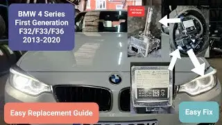 how to change Xenon HID Bulb | Low Beam on BMW 4 Series 