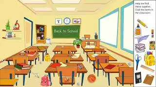 Back to School hidden pictures game 📝 🍎