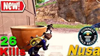 NUSA 26 KILLS🔥 New season record😱 | PUBG MOBILE