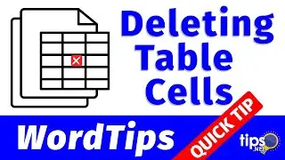 Deleting Table Cells