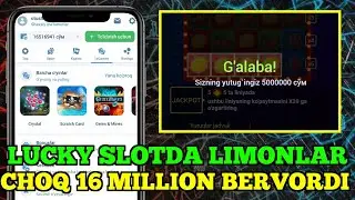 LUCKY SLOTDA LIMONLAR CHOQ 16 MILLION BERDI😱 #1xbet #1xgames