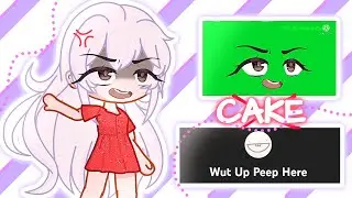 [CAKE] Gacha Green Screen test (+ animated poses + Custom Outfit) #gachagreenscreen