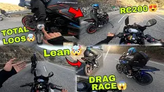 Stupid bus driver 🤬 || Drag race RC200 v/s 220F 😱 || full power lean game🥵💀