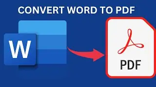 Convert Word to PDF (Super Easy)!