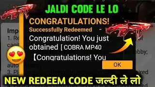 COBRA MP40 REDEEM CODE | FREE FIRE REDEEM CODE TODAY NOVEMBER 10,FF REDEEM CODE TODAY