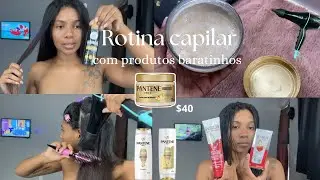 Rotina capilar / primeira vez fazendo escova sozinha