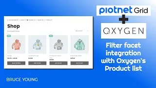 Piotnet and Oxygen Builder Integration showing the Product Category facet