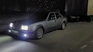 Сигнализация с автозапуском и mini led линзы H4 на w124.