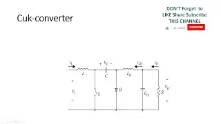 Dc - Dc cuk converter simulation using matlab Simulink model