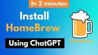 The Fastest Way to Install Homebrew Using ChatGPT | In 2 minutes | #homebrew #chatgpt #easyway