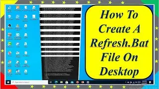 How to create a Refresh Bat file on Desktop for Refreshing ।। How to make a tree Bat file on desktop