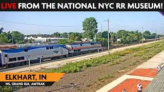 Elkhart, Indiana, USA | Virtual Railfan LIVE !