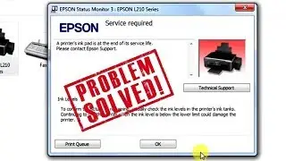 How to solve epson ink pad is at the end of its service life error message problem issue