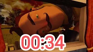 Спидран Привет Соседа Пре-Альфа | (00:34) | Hello Neighbor Pre Alpha | Speedrun