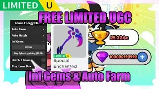 [FREE LIMITED UGC] Anime Energy Clash Simulator Script • Infinite Gems • Auto Farm [Roblox]