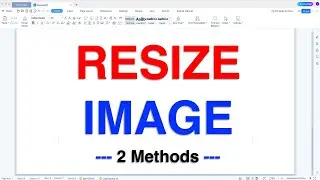 How to Resize an Image in WPS Office