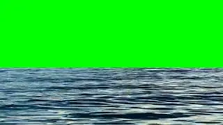 water sea green screen effect