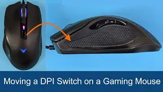 Mouse DPI Switch Replacement Mod (Amazon Basics Gaming Mouse AYH)