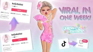 How to get VIRAL on TIKTOK as a DTI CREATOR in 2024 *one week* | roblox