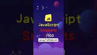 1/100 JS Snippet: Convert Array to CSV in JavaScript 😍 