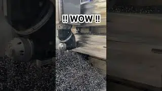 HEAVY cnc Face-milling #shorts