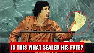 Is This Why Gaddafi Was Eliminated?