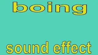 boing sound effect