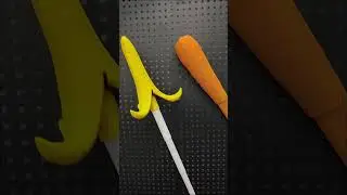 Saber +Carrot shaped Katana by Man of Mystery Intl Printed on the Kingroon KLP1 3D Printer