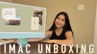 iMAC UNBOXING | iMAC SETUP & CUSTOMIZATION | Angela Perez