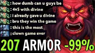 MOST EPIC 46 KILLS 207 ARMOR Axe w/ Toxic Dusa Gave Enemy Rapier + Map Location WTF Comeback Dota 2