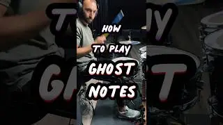 How to play GHOST NOTES ON DRUMS #drumless #drums #ghostnotes