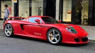 Supercars in London December 2022 - Carrera GT, 812 Comp and more