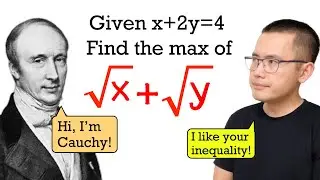 How Cauchy would find the maximum of sqrt(x)+sqrt(y)