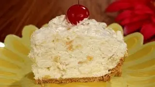 No Bake Pineapple Cream Cheese Pie