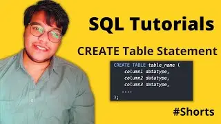 CREATE Table Statement Tutorial in SQL | Python Soldiers #shorts #python #sql #tutorial