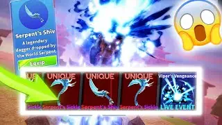 UNLOCKING BLADE BALL SERPENT SHIV LIVE EVENT.. (Roblox Blade Ball)