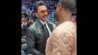 Creed teaming up with Rocky 👀Ranveer Singh x Michael B Jordan #NBAinAbuDhabi #AbuDhabiGames