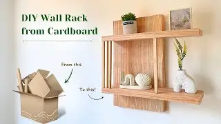 Simple Wall Rack Decorations: DIY Cardboard Craft Ideas