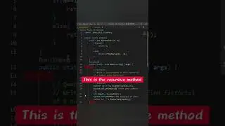 Java Program To Find Factorial Of A Number Using Recursion|How To Find Factorial Of A Number In Java