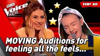 Most MOVING Blind Auditions from The Voice Kids! 😍 | Top 10