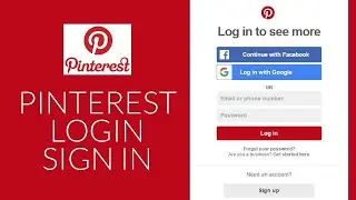 How to Login Pinterest | Pinterest Login Sign In 2021 | pinterest.com Login