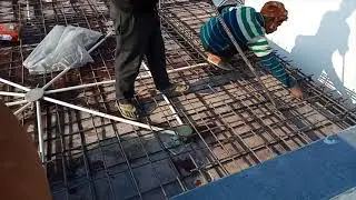 RCC ROOF  SLAB CASTING | CONSTRUCTION OF  ROOF SLAB