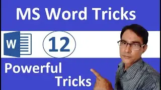 MS Word 12 Powerful tricks in hindi | Magical secrets, tips and tricks of Microsoft word