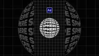 Create Spherical Seamless Typography Animations in After Effects