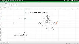 Find the p-value from a given z-score