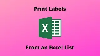 How to Print Labels From Excel List Using Mail Merge