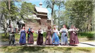 "С горы на гору катала колесо". Народный фольклорный ансамбль "Дивья"